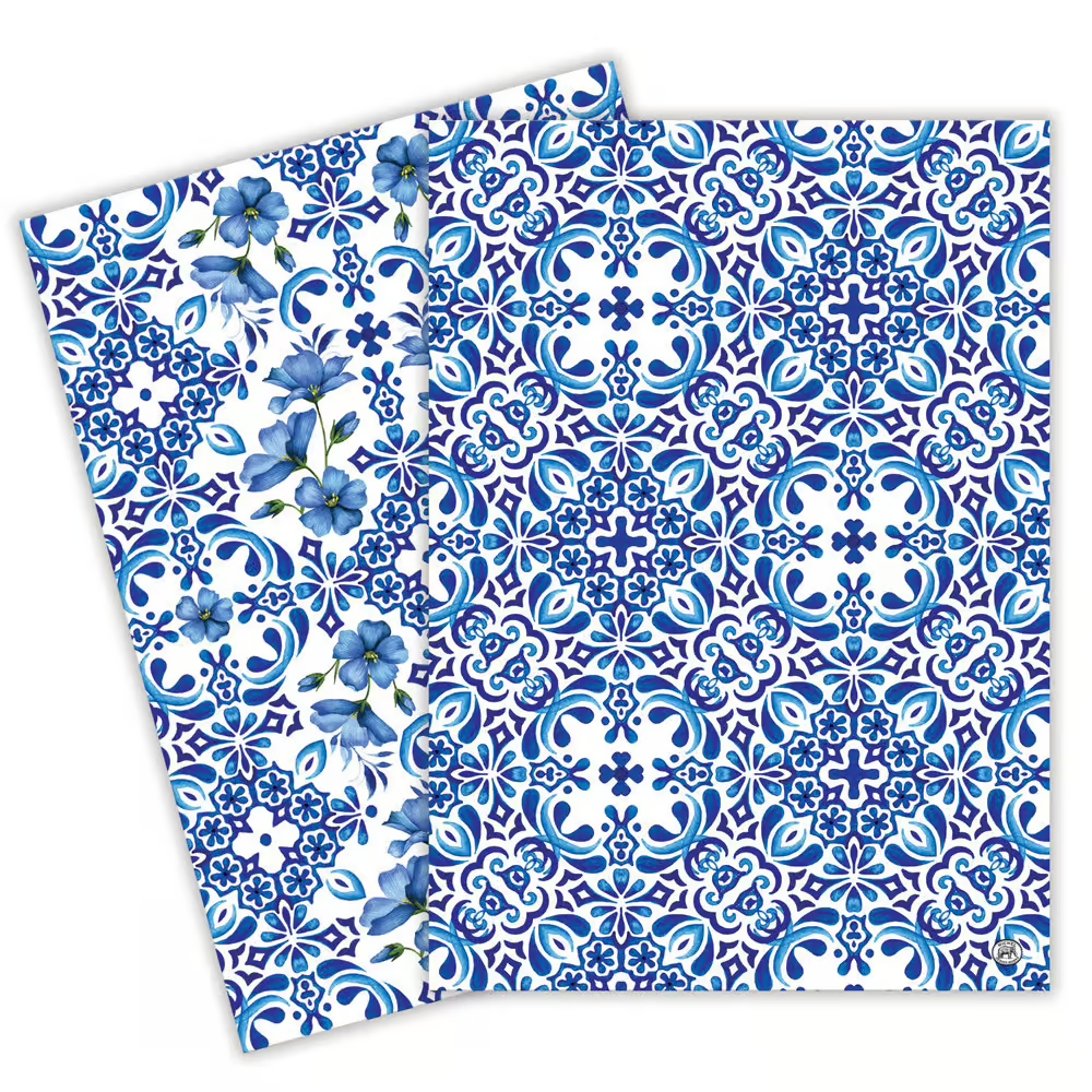 Michel Design Works Indigo Seas Kitchen Tea Towel Set of 2