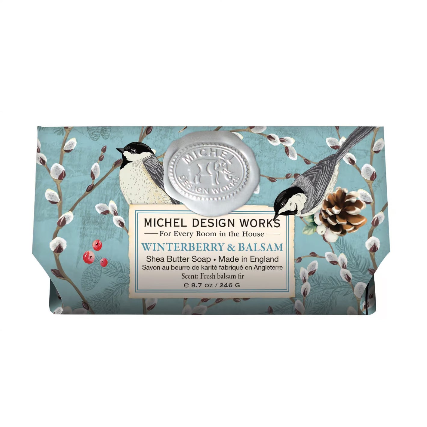 Michel Design Works Winterberry & Balsam Large Soap Bar