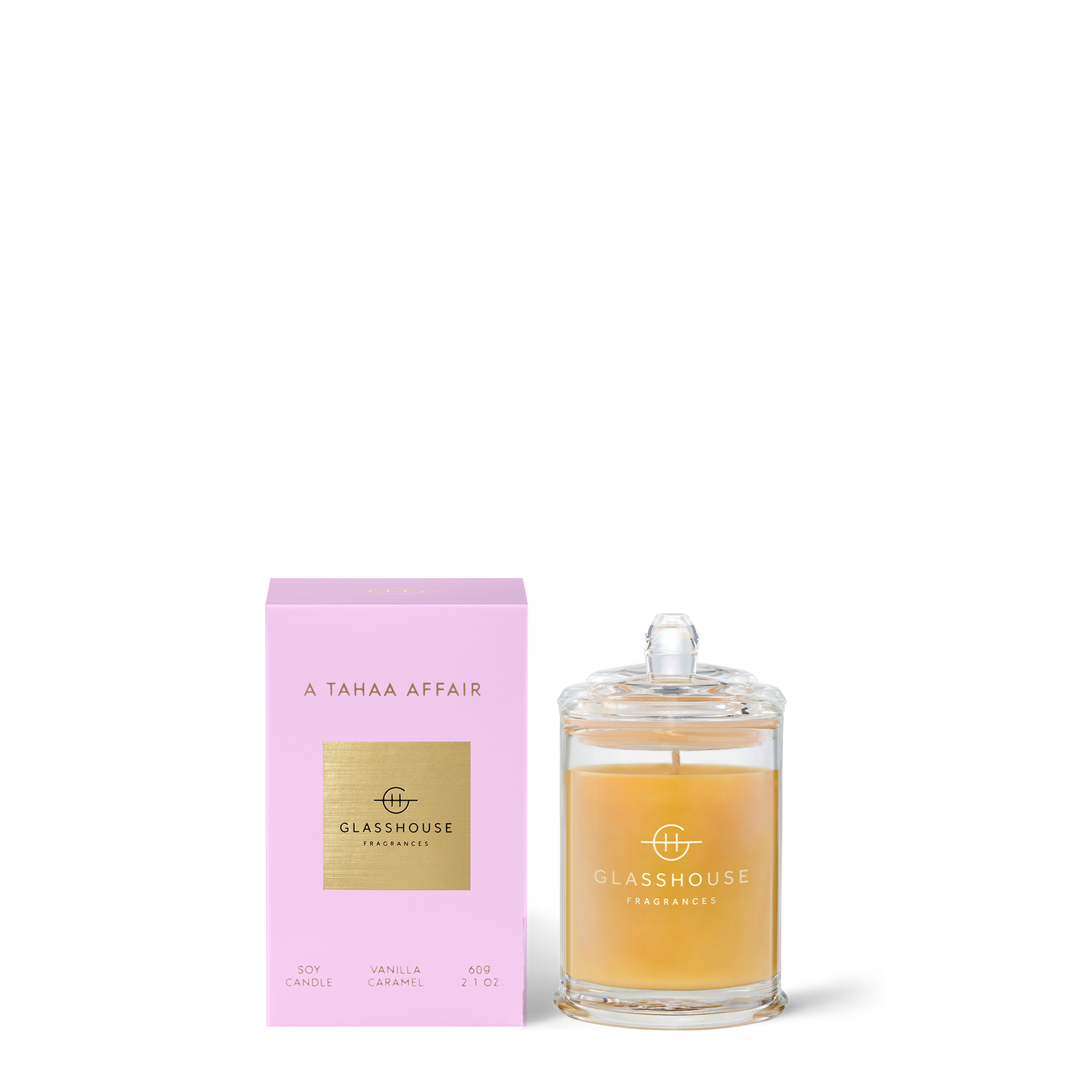 Glasshouse Fragrances A TAHAA AFFAIR 60g Triple Scented Soy Candle