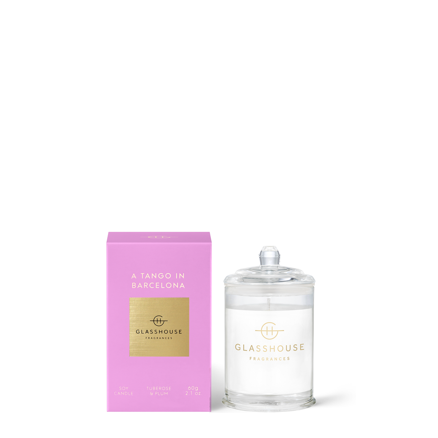 Glasshouse Fragrances A TANGO IN BARCELONA 60g Triple Scented Soy Candle