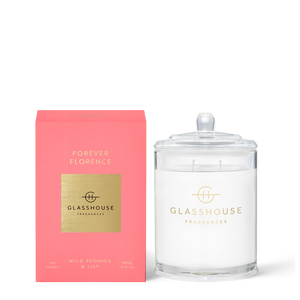 Glasshouse Fragrances FOREVER FLORENCE 380g Triple Scented Soy Candle