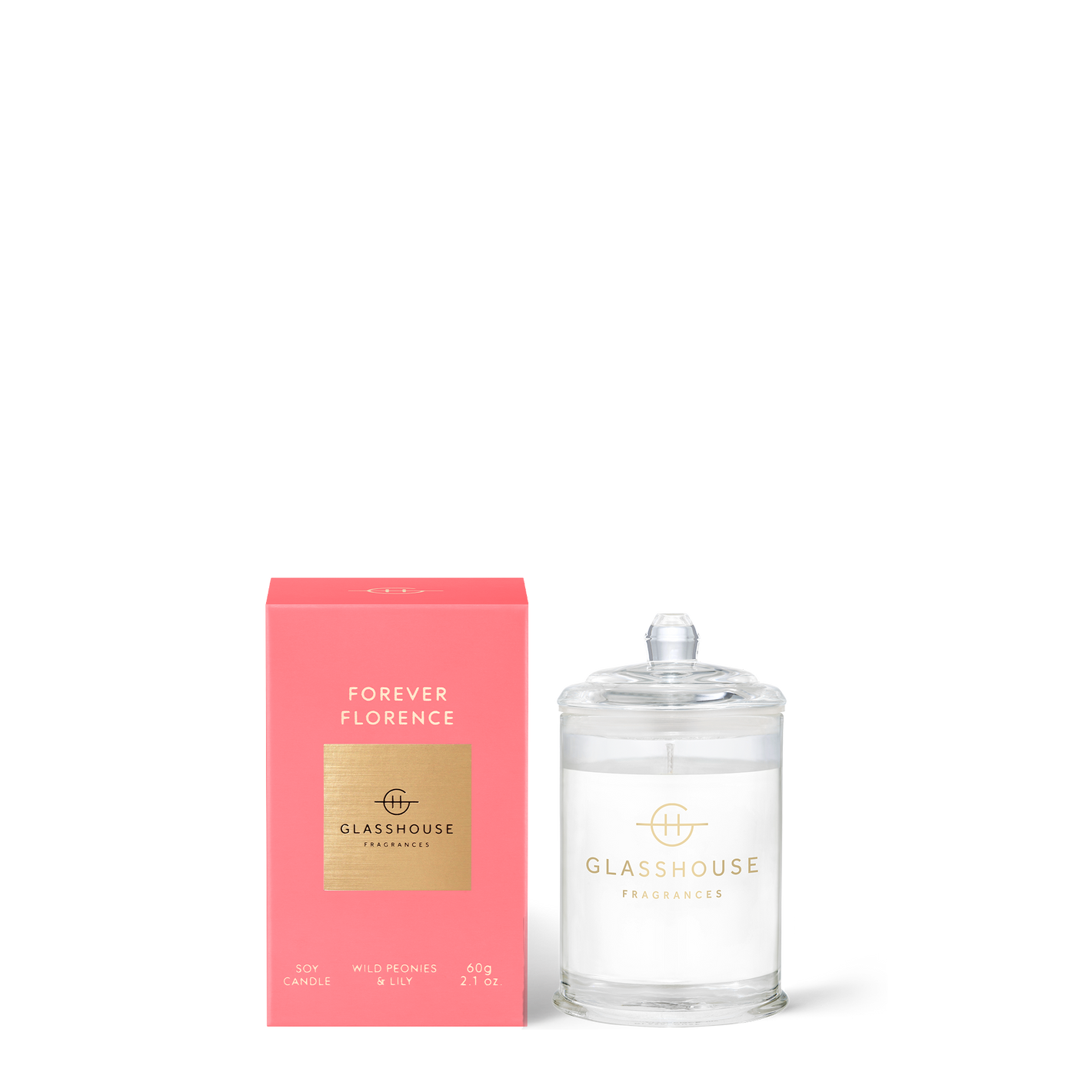 Glasshouse Fragrances FOREVER FLORENCE 60g Triple Scented Soy Candle