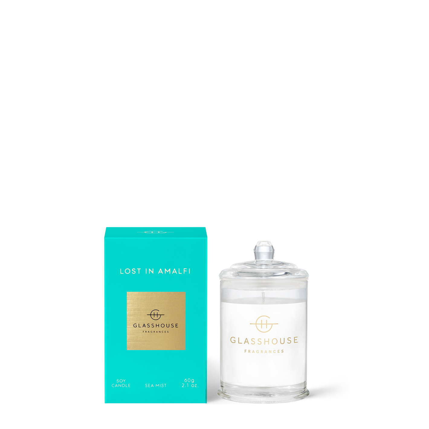 Glasshouse Fragrances LOST IN AMALFI 60g Triple Scented Soy Candle