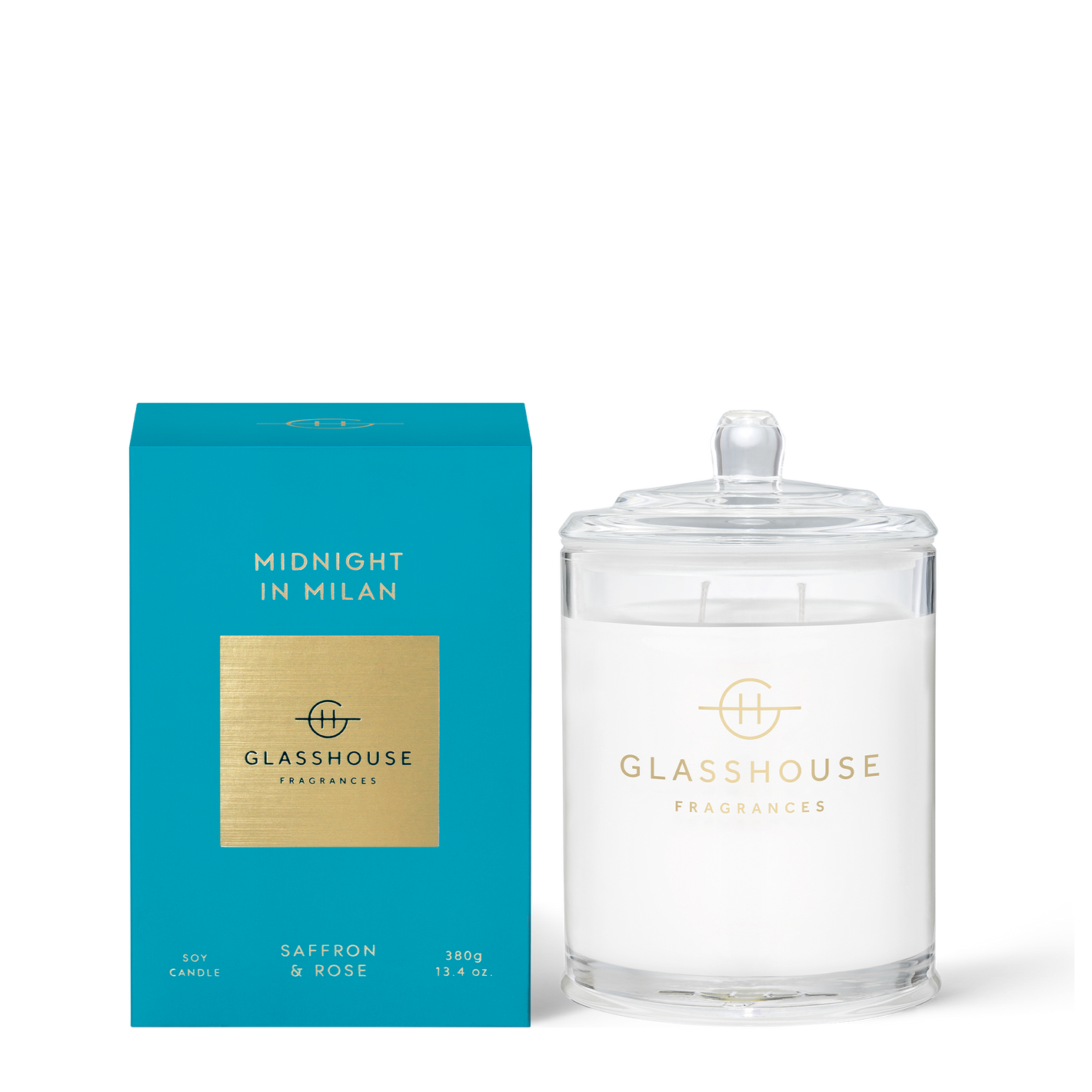 Glasshouse Fragrances MIDNIGHT IN MILAN 380g Triple Scented Soy Candle