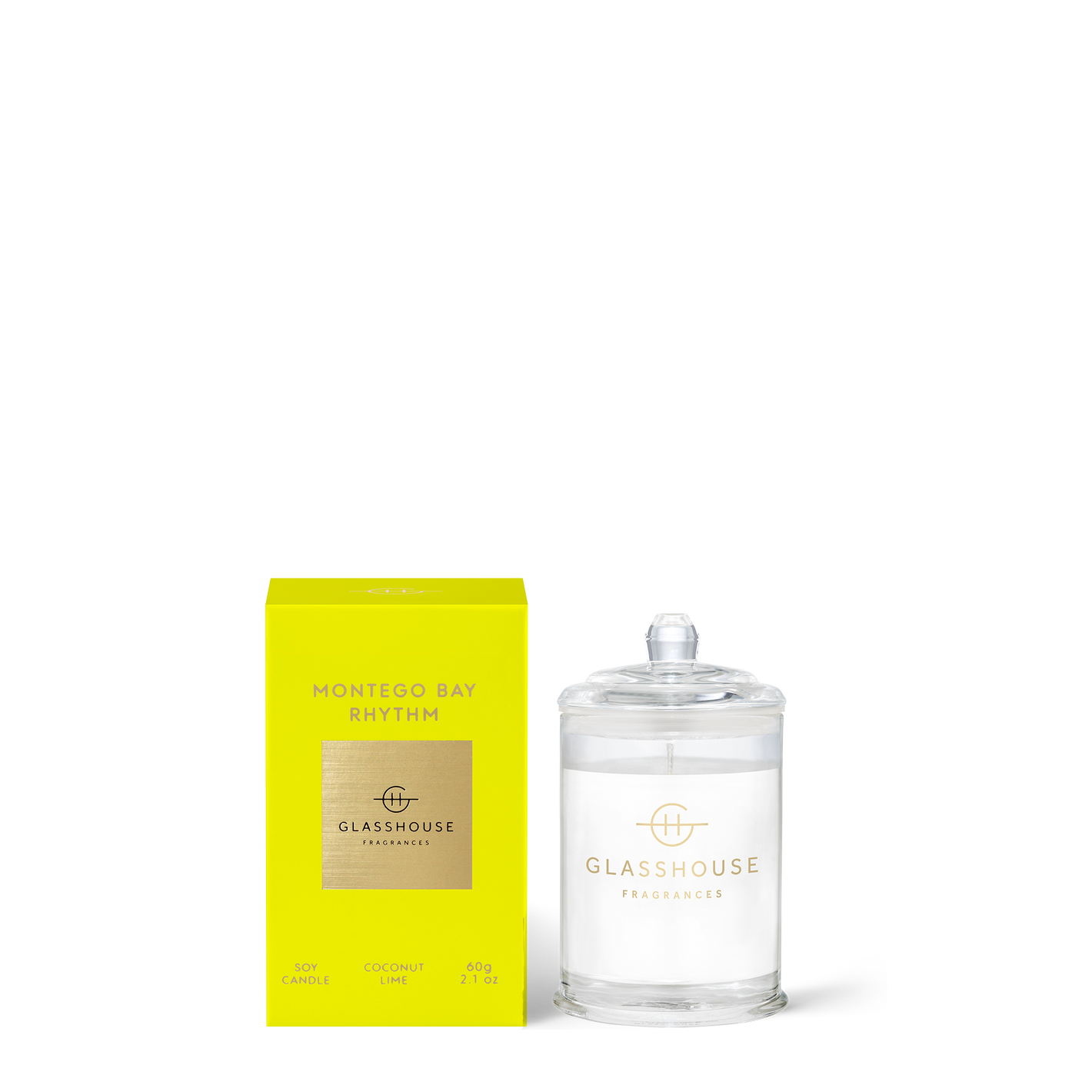 Glasshouse Fragrances MONTEGO BAY RHYTHM 60g Triple Scented Soy Candle