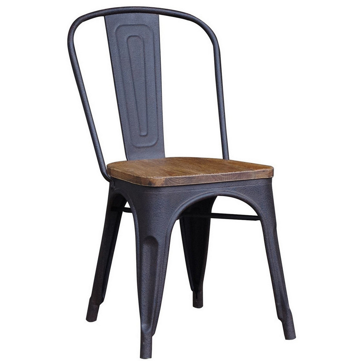 Industrial Chair with Antique Elm Seat (Available on Firm Order)
