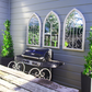 Stunning Outdoor Mirror - Church Window Style (Can be painted any colour)