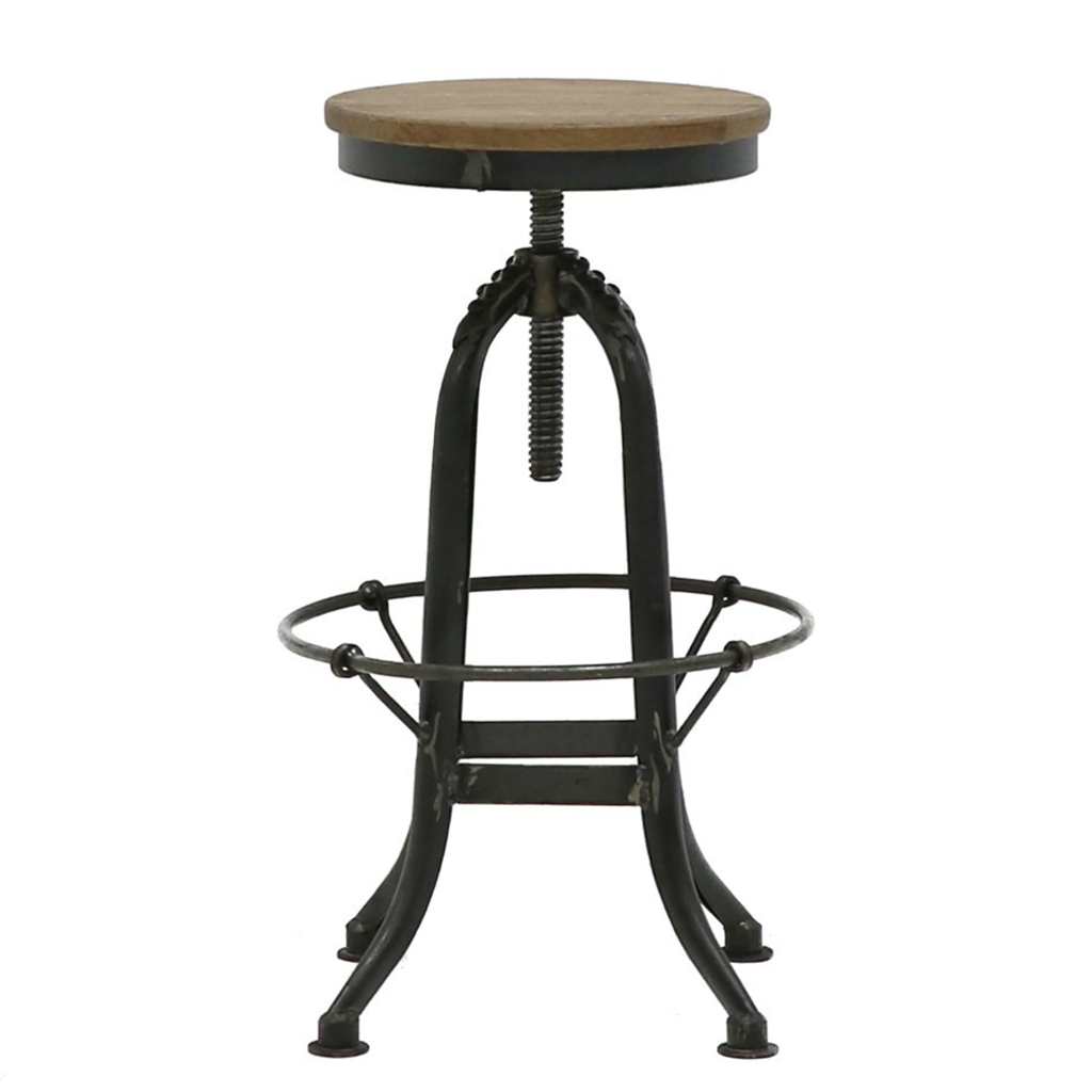 Clements Polished Stool - LAST ONE