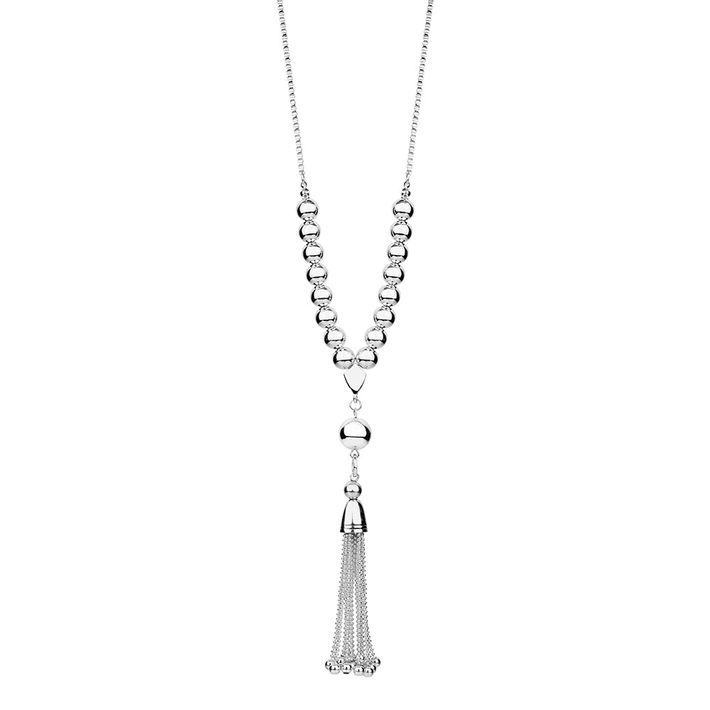 Silver Tassel Necklace