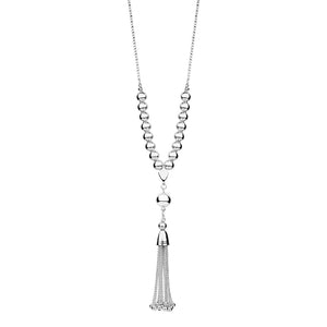 Silver Tassel Necklace