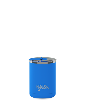 Limited Edition Ceramic Coffee Cup with Hinged Lid 355ml - Blue Lagoon