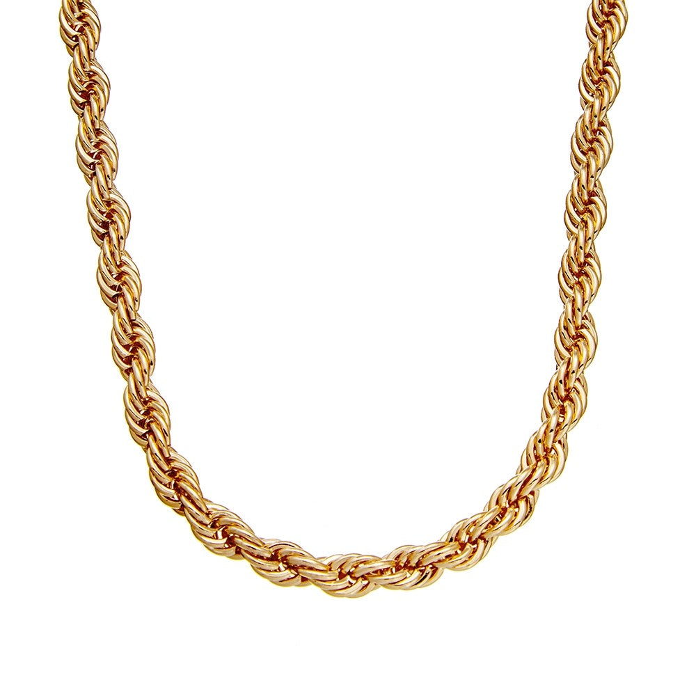 Large Gold Fashion Rope Chain Necklace