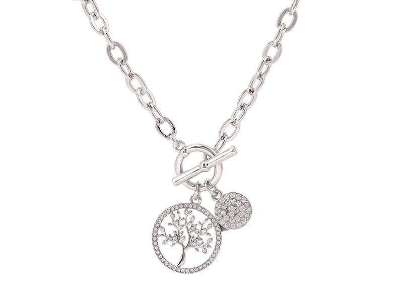 Rhinestone Tree of Life Pendant