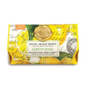 Michel Design Work Lemon Basil Large Soap Bar