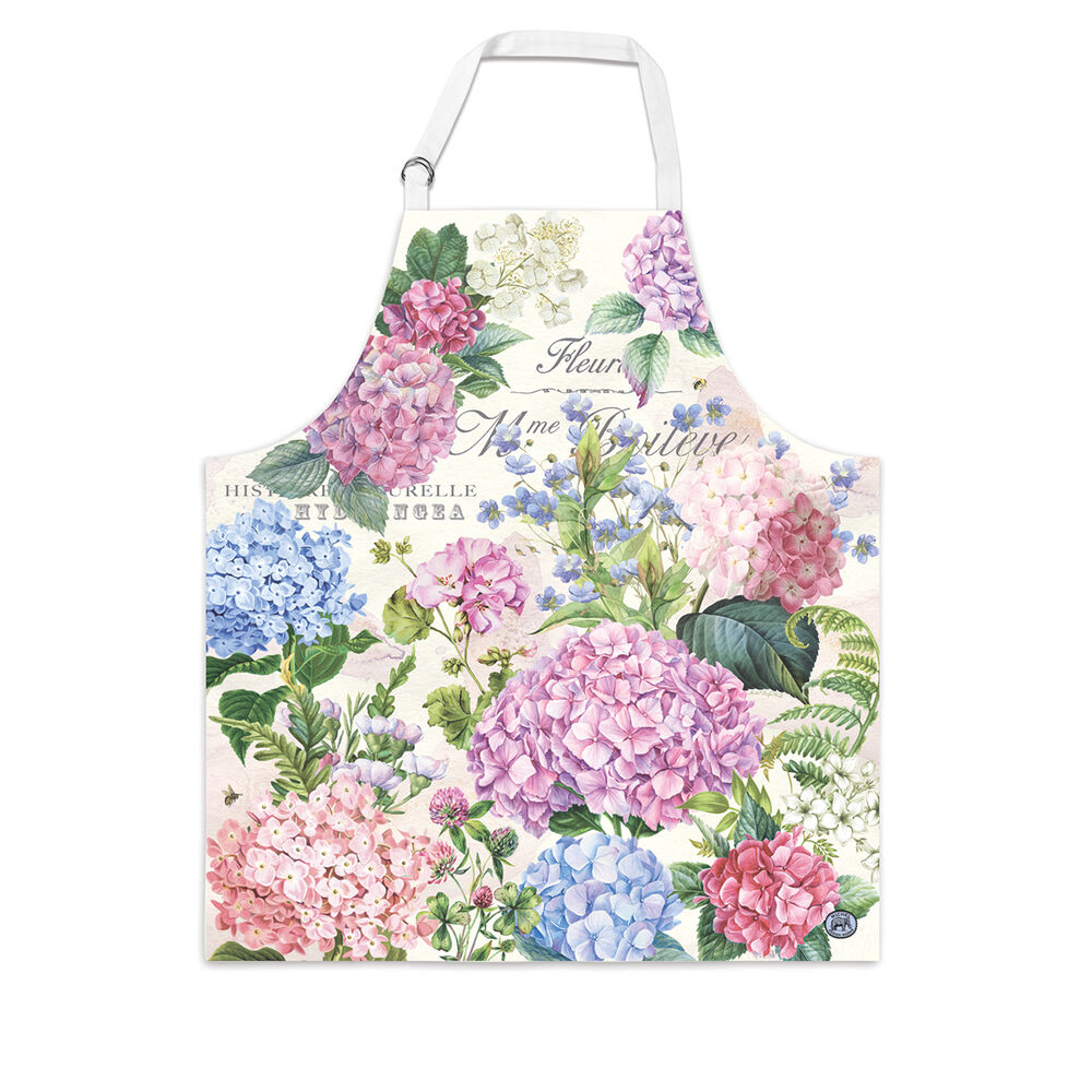 Michel Design Works Wild Hydrangea Apron PRE ORDER AVAIL END FEB