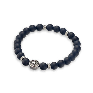 Unisex Matt Onyx Bead Bracelet