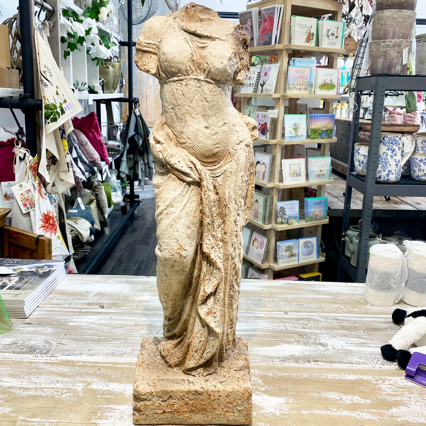 Vintage Standing Bust - (Available in-store only - No shipping available)