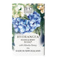 A packaged bar of Hydrangea hand and body soap with floral design, 200gm, with Mānuka honey, made in New Zealand.