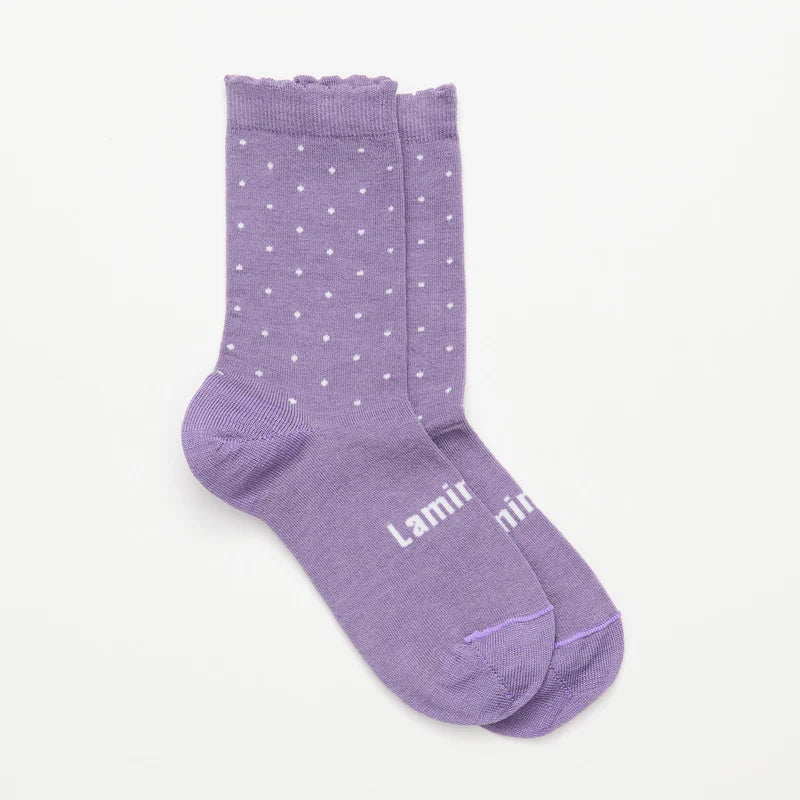 Merino Wool Crew Socks | Woman | Berry