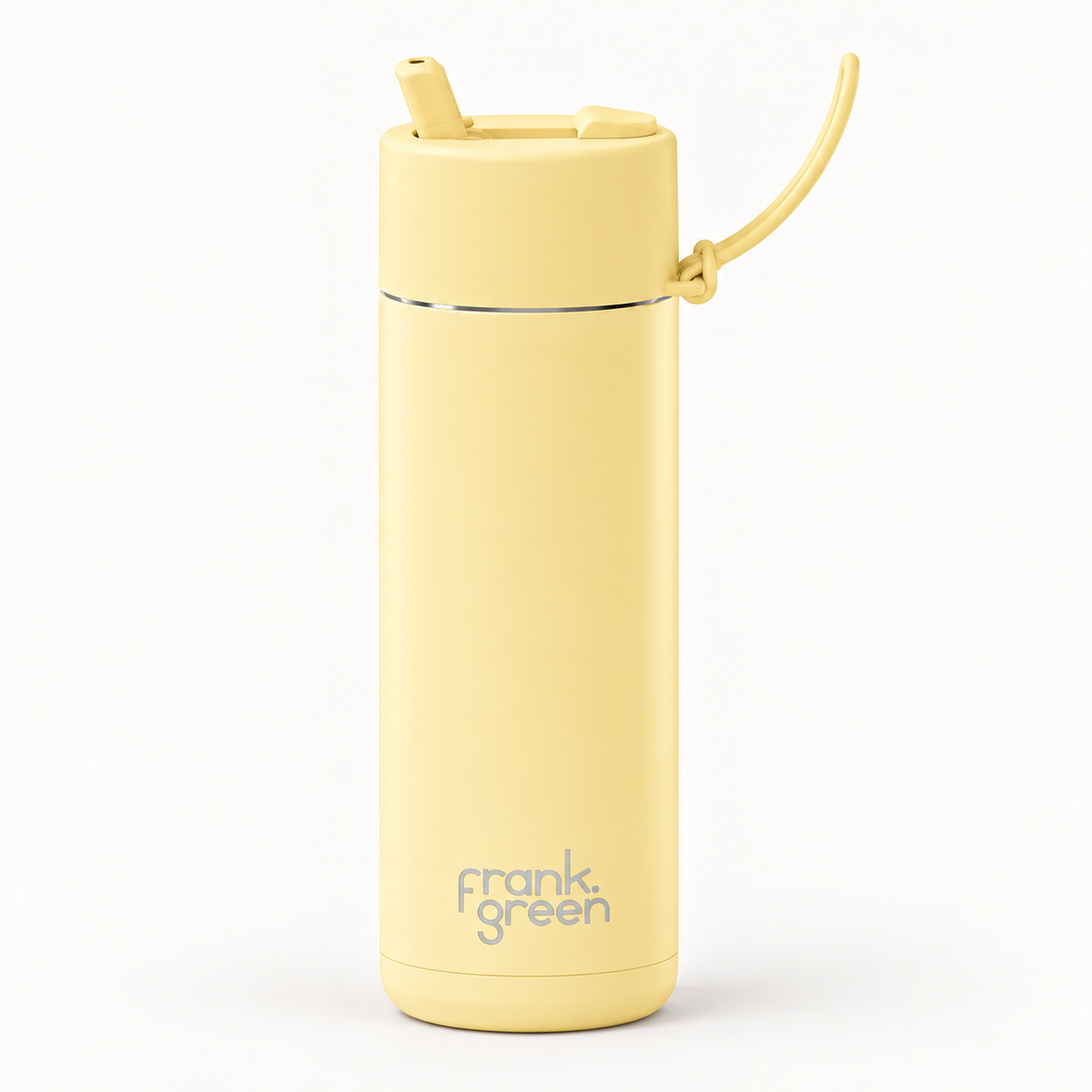 Frank Green Ceramic Reusable Bottle - Buttermilk 20oz/595ml