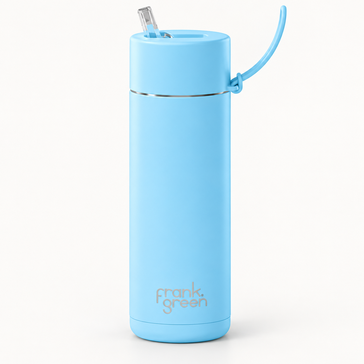 Frank Green Ceramic Reusable Bottle - Sky Blue 20oz/595ml