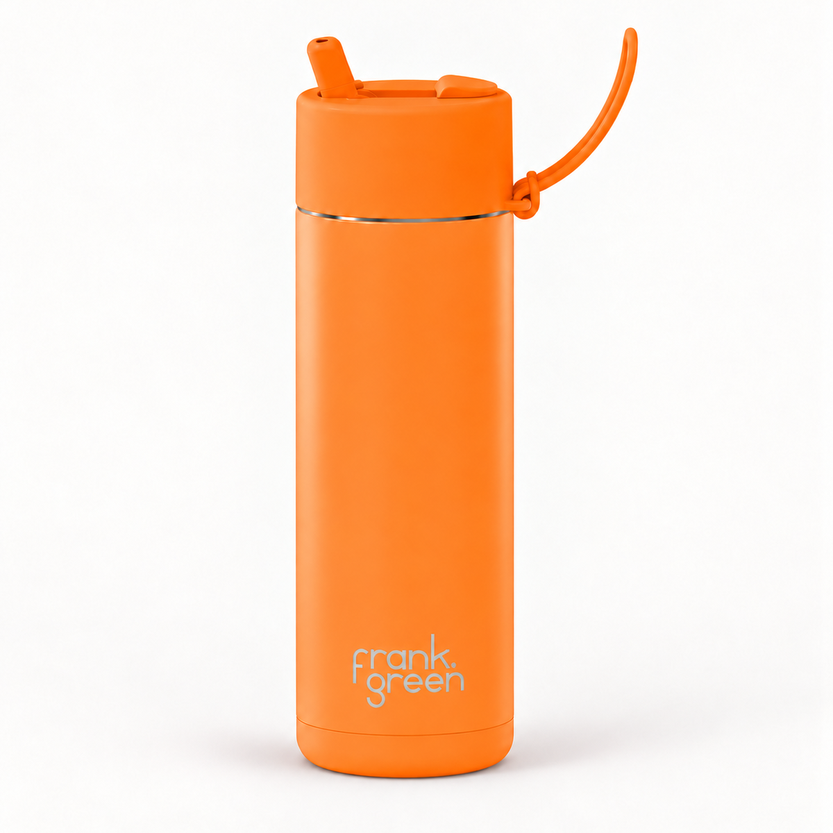 Frank Green Ceramic Reusable Bottle - Neon Orange 20oz/595ml