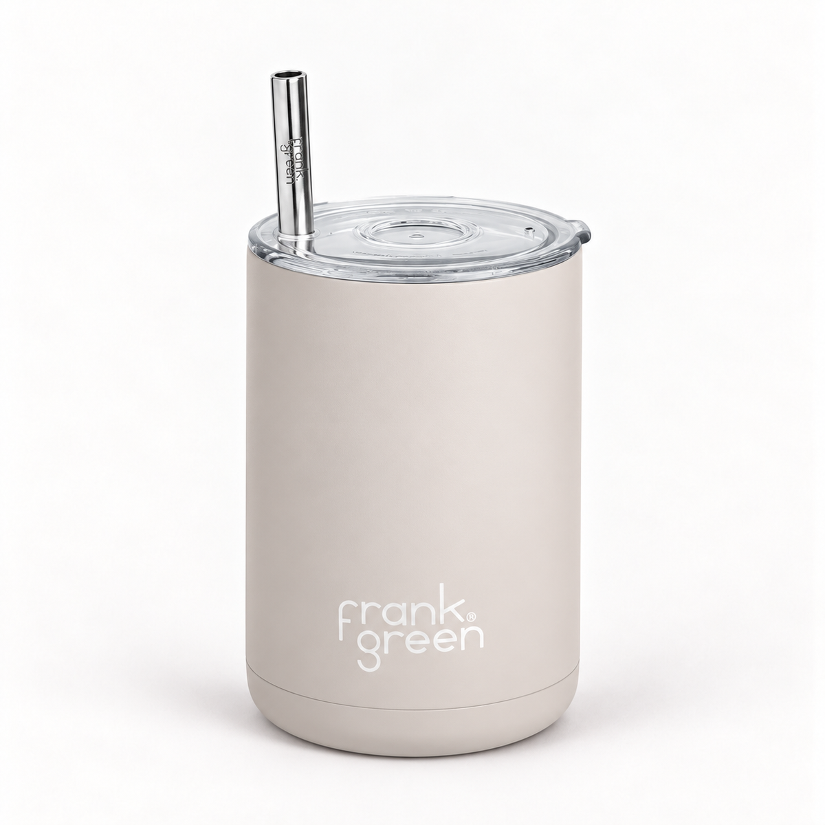 Frank Green Iced Coffee Cup with Straw 425ml - Moon Dust