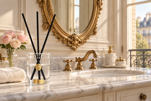 NEW - Cote Noire Crystal Diffuser Set - 200ml - Pink Champagne