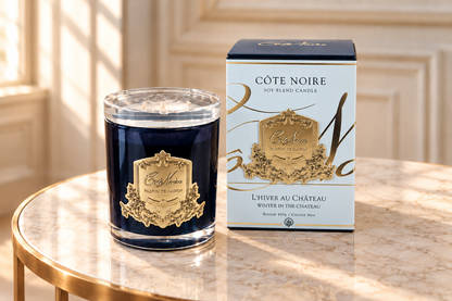 Côte Noire - CRYSTAL GLASS LID 450G SOY BLEND CANDLE - WINTER IN THE CHATEAU