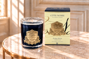 Côte Noire - CRYSTAL GLASS LID 450G SOY BLEND CANDLE - SUMMER PEAR