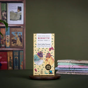 Bennetto Natural Foods co Salted Caramel in Dark 80G Chocolate Bar