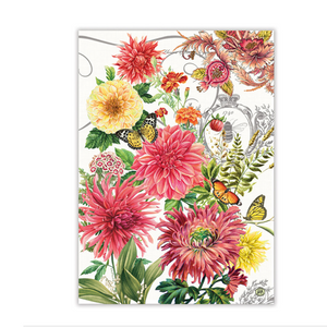 Michel Design Works Dhalias Tea Towel