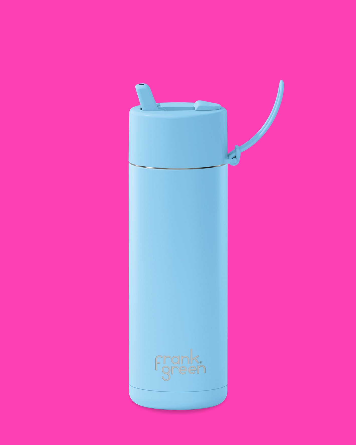 Frank Green Ceramic Reusable Bottle - Sky Blue 20oz