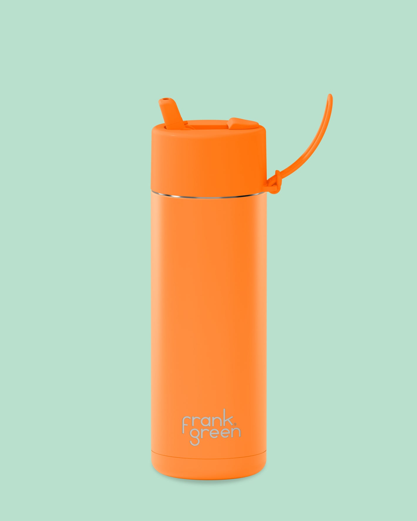 Frank Green Ceramic Reusable Bottle - Neon Orange 20oz
