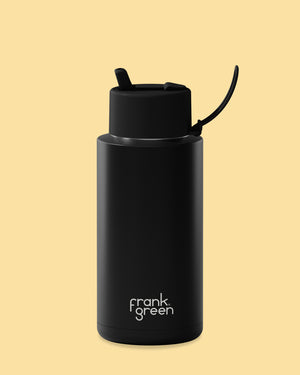 Frank Green Ceramic Reusable Bottle - Midnight 34oz/1000ml