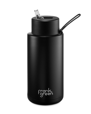 Frank Green Ceramic Reusable Bottle - Midnight 34oz/1000ml