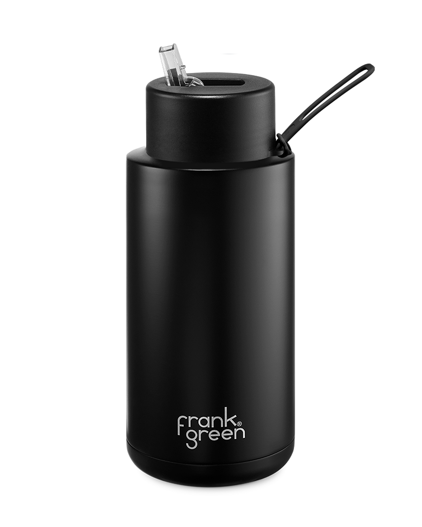 Frank Green Ceramic Reusable Bottle - Midnight 34oz/1000ml