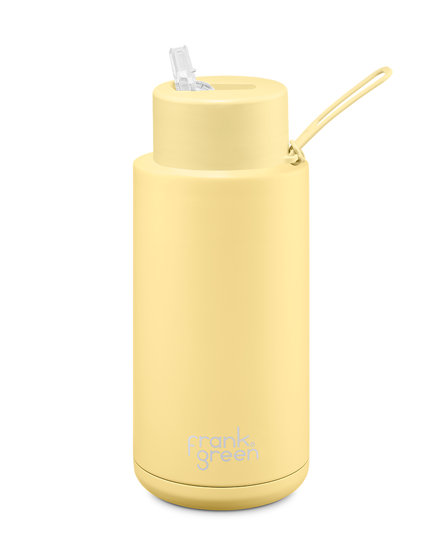 Frank Green Ceramic Reusable Bottle - Buttermilk 34oz/1000ml