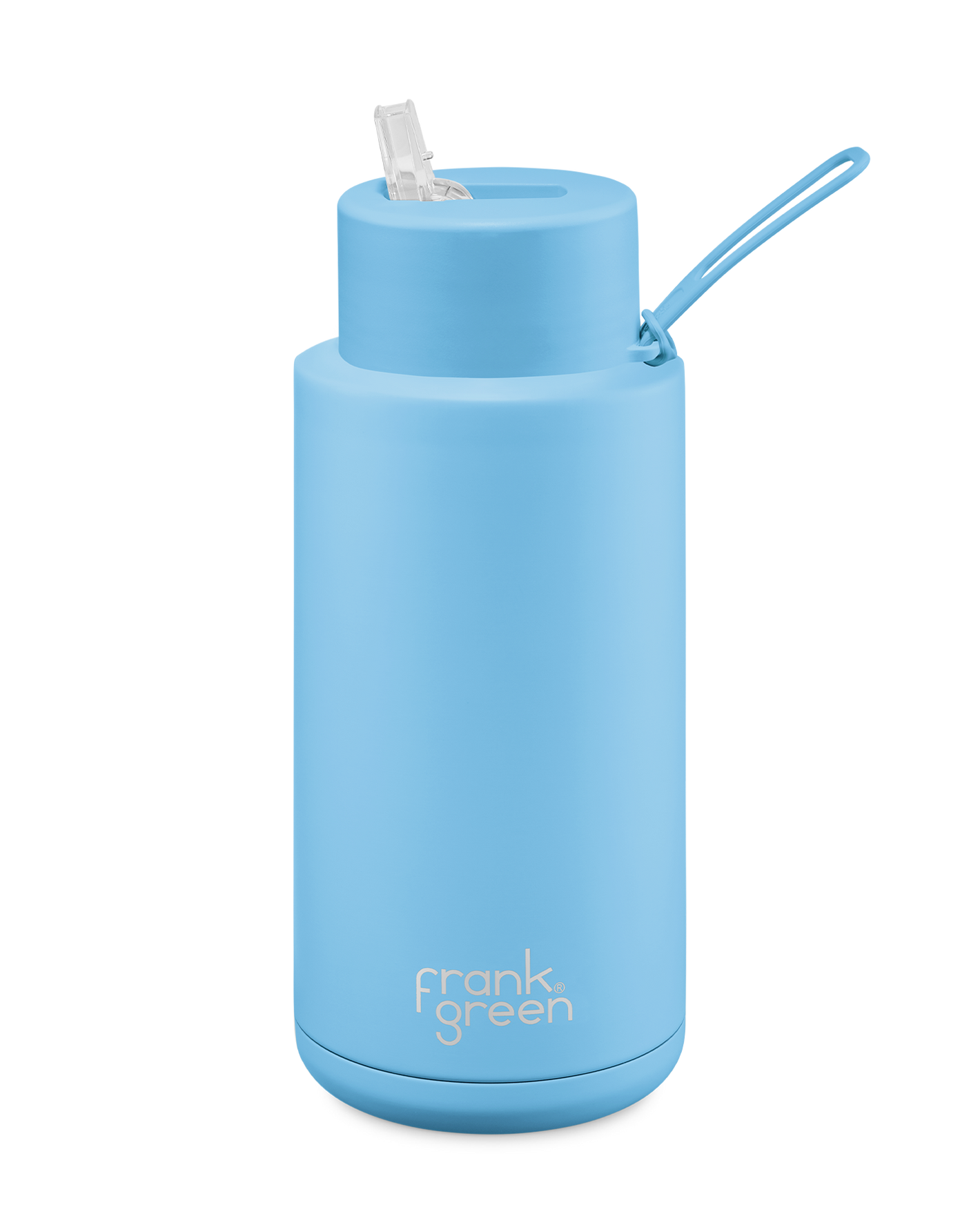 Frank Green Ceramic Reusable Bottle - Sky Blue 34oz/1000ml