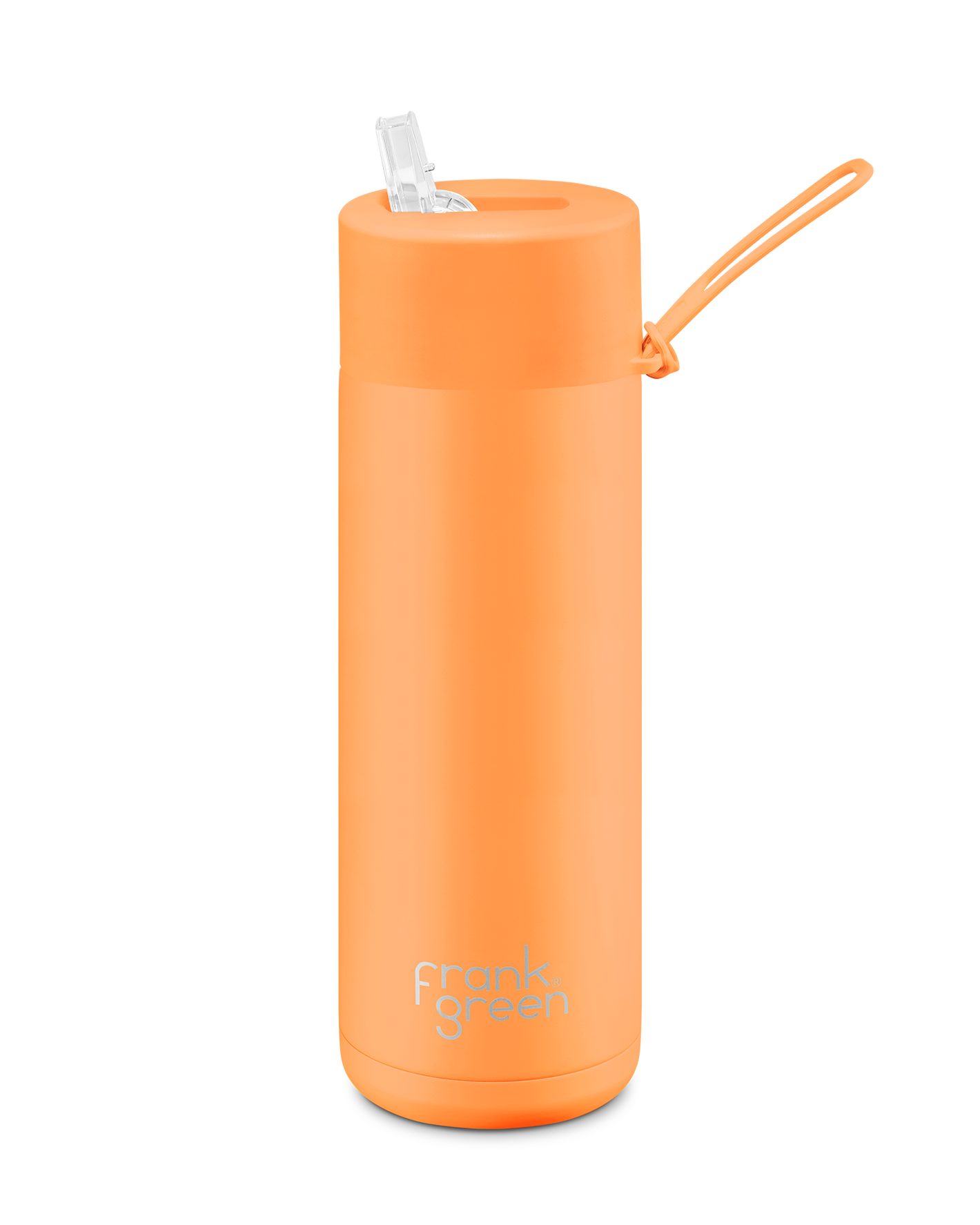 Frank Green Ceramic Reusable Bottle - Neon Orange 20oz
