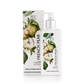 French Pear hand and body lotion with packaging on a white background
