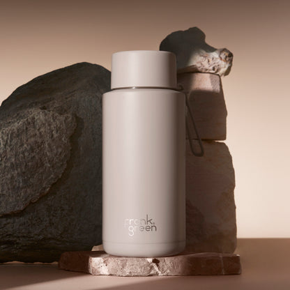 Frank Green Ceramic Reusable Bottle - Moon Dust 34oz/1000ml