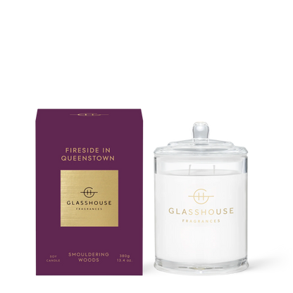 Glasshouse Fragrances Fireside in Queenstown 380g Triple Scented Soy Candle