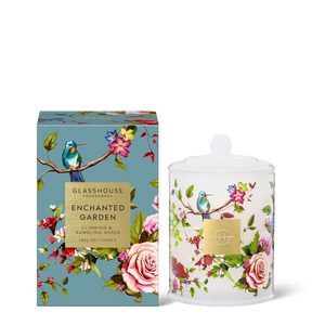 Glasshouse Fragrances ENCHANTED GARDEN 380g Triple Scented Soy Candle