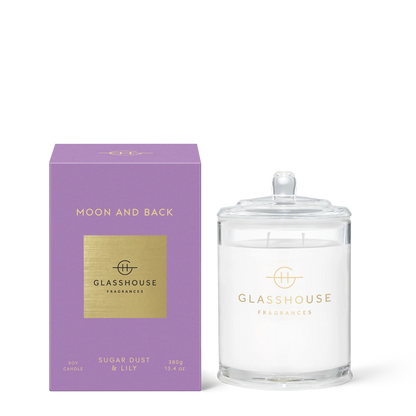 Glasshouse Fragrances MOON AND BACK 380g Triple Scented Soy Candle
