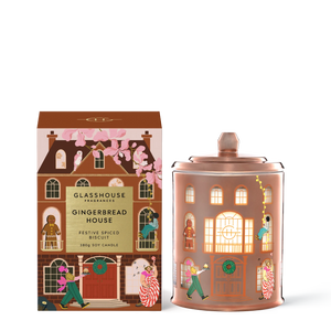 Glasshouse Fragrances Gingerbread House 380g Triple Scented Soy Candle