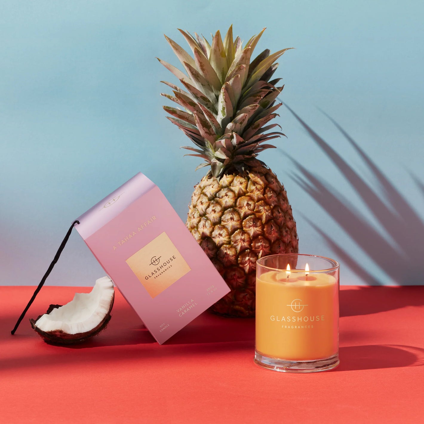 Glasshouse Fragrances A TAHAA AFFAIR 380g Triple Scented Soy Candle