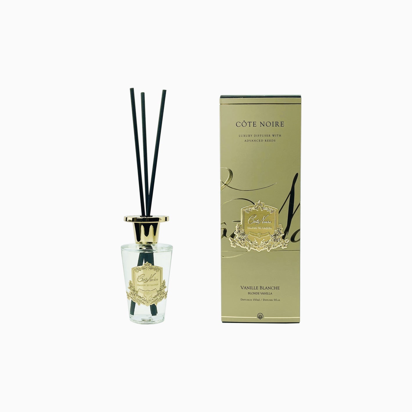 Côte Noire - 150ml GOLD DIFFUSER - BLONDE VANILLA