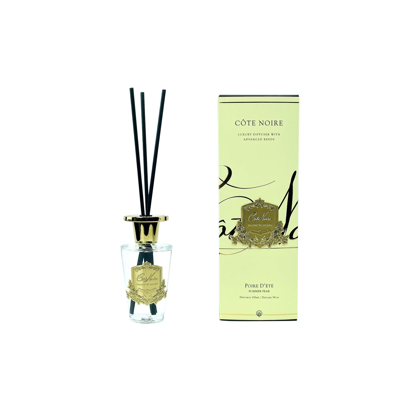 Côte Noire - 150ml GOLD DIFFUSER - SUMMER PEAR