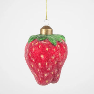 Sugared Strawberry Decoration - Available Mid October